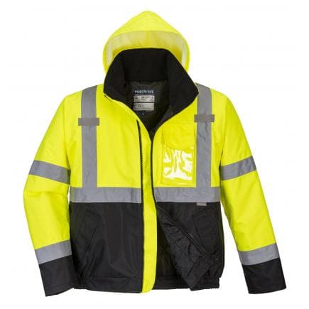 PORTWEST S363YBRM - Blouson Bomber HV bicolore, jaune/noir