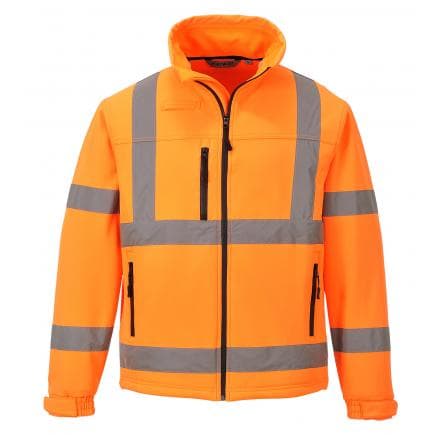 PORTWEST S424ORRL - Veste Softshell Classic Hi-Vis (3 couches), orange