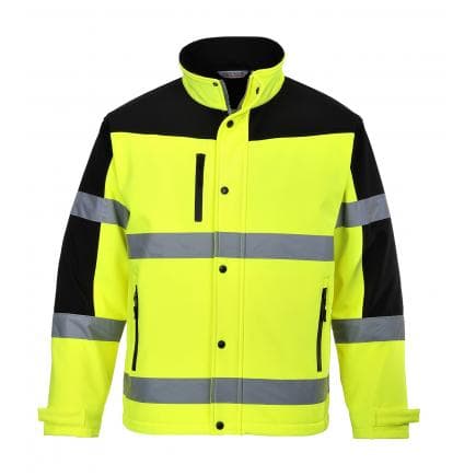 PORTWEST S429YERL - Softshell HV bicolore (3 couches), jaune