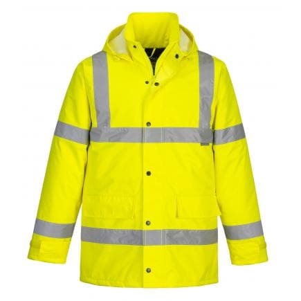 PORTWEST S460YERL - Parka Hi-Vis traffic, jaune