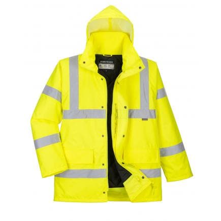 PORTWEST S461YERM - Parka Hi-Vis respirante, jaune