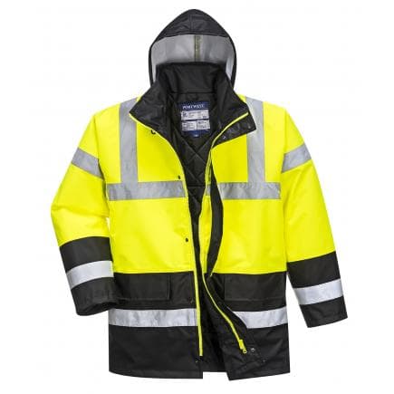 PORTWEST S466YBRL - Parka bicolore traffic, jaune/noir