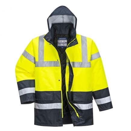 PORTWEST S466YERL - Parka bicolore traffic, jaune