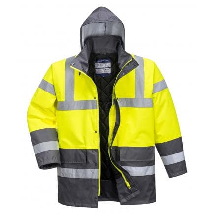 PORTWEST S466YGYS - Parka bicolore traffic, jaune/gris