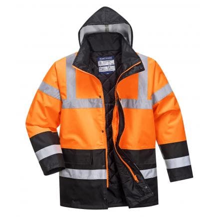 PORTWEST S467OBRS - Parka HV bicolore, orange/noir