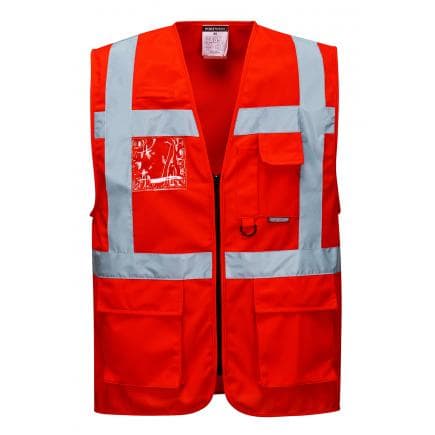 PORTWEST S476RERS - Gilet Hi-Vis Executive-berlin, rouge