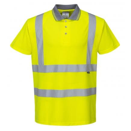 PORTWEST S477YERM - Polo Hi-Vis manches courtes, jaune