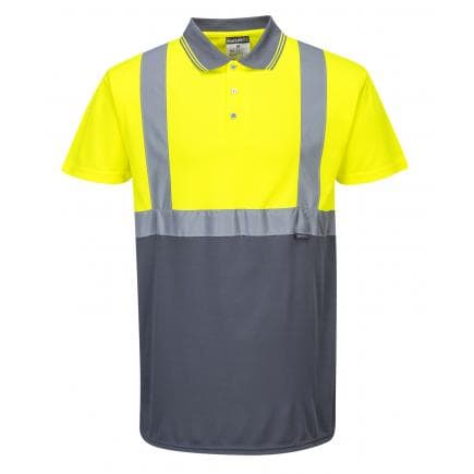 PORTWEST S479YGYXL - Polo bicolore, jaune/gris
