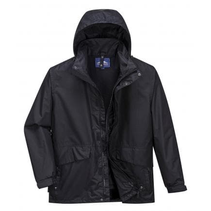 PORTWEST S507BKRXL - Parka respirante 3 en 1 argo, noir