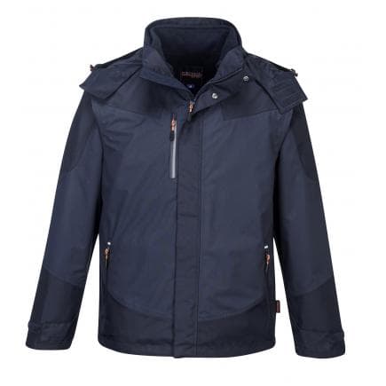 PORTWEST S553DNRXL - Parka 3 en 1 radial, marine foncé