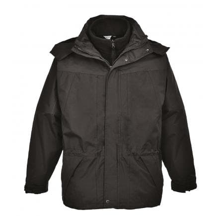 PORTWEST S570BKRXL - Parka homme bicolore aviemore, noir