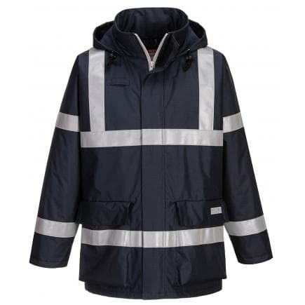 PORTWEST S785NARL - Veste de pluie FR Anti-statique Bizflame, marine