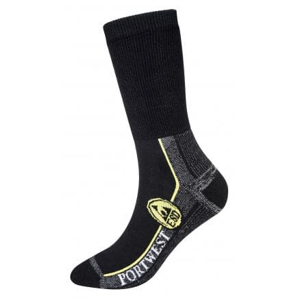 PORTWEST SK21BKR39-43 - Chaussettes de travail ESD, noir