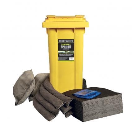 PORTWEST SM33GRR - Kit abosrbant de maintenance 120 litres, gris