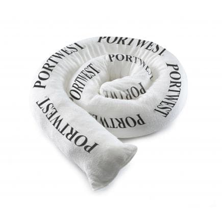 PORTWEST SM40WHR - Boudin absorbant pour hydrocarbures uniquement, blanc