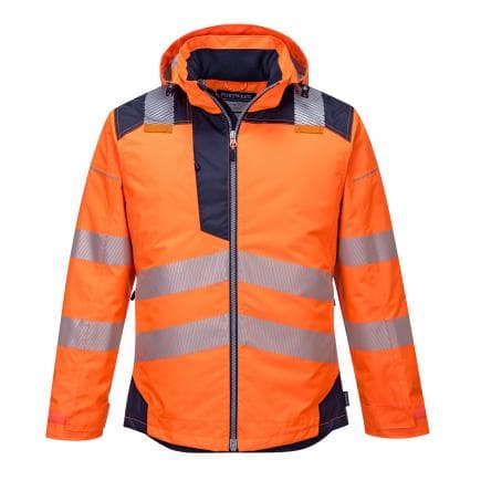PORTWEST T400ONRM - Parka HV PW3, orange/marine
