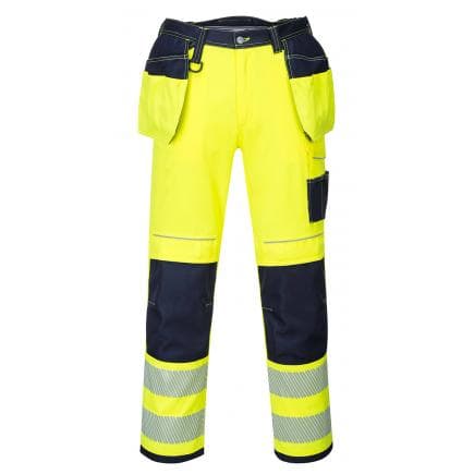PORTWEST T501YNR36 - Pantalon HV PW3 poches flottantes, jaune/marine
