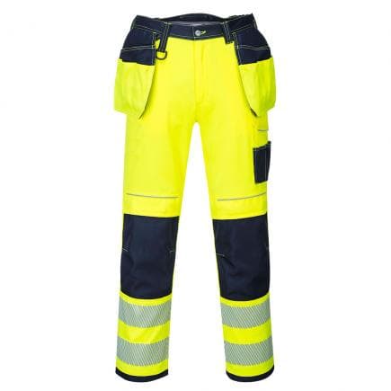 PORTWEST T501YNS41 - Pantalon HV PW3 poches flottantes, jaune/marine sho