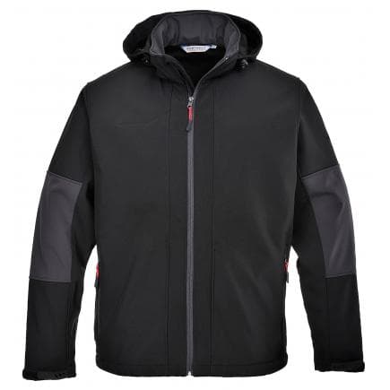 PORTWEST TK53BKRL - Softshell avec capuche (3 couches), noir