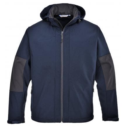 PORTWEST TK53NARXL - Softshell avec capuche (3 couches), marine