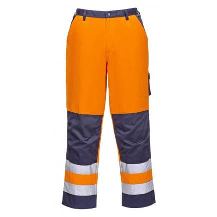 PORTWEST TX51ONRL - Pantalon HV Lyon, orange/marine