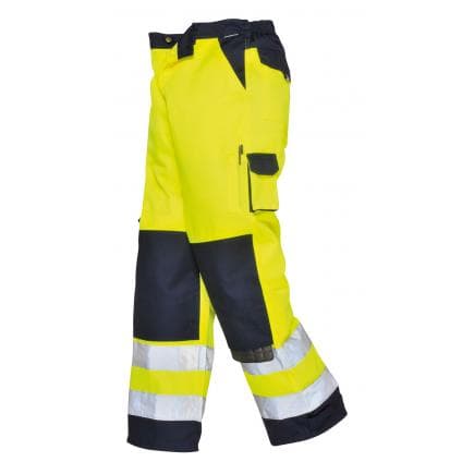 PORTWEST TX51YNRL - Pantalon HV Lyon, jaune/marine