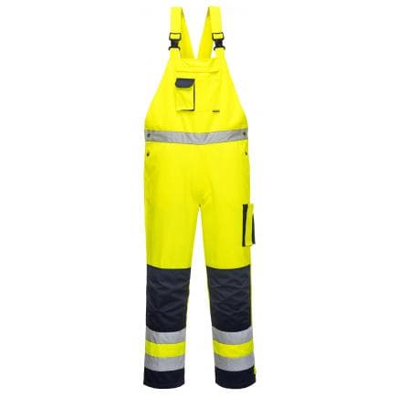 PORTWEST TX52YNRXL - Cotte à bretelles HV dijon, jaune/marine