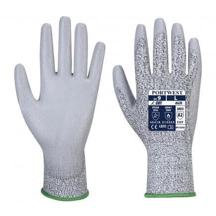 PORTWEST VA620G7RL - Gant anti coupure PU, gris