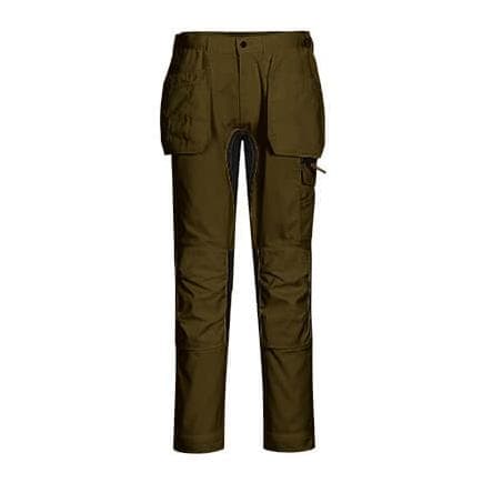 PORTWEST CD883OGR32 - Pantalon extensible WX2 Holster vert olive
