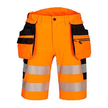 PORTWEST DX446OBR46 - Short Holster Hi-Vis DX4 orange/noir