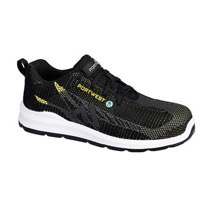 PORTWEST FC06BKY42 - FX2 Eco Fly Composite Trainer S1PS SR FO chaussures de travail de sécurité noir/jaune