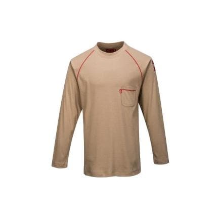 PORTWEST FR01KHR6XL - Pull kaki Bizflame Crewneck FR