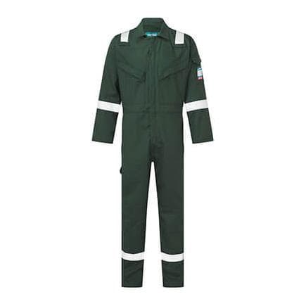 PORTWEST FR50GNRL - Combinaison Flamme Résistant et Antistatique 350g Vert