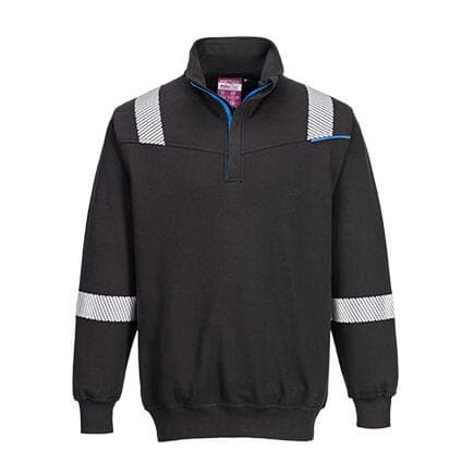 PORTWEST FR710BKRS - Sweat résistant à la flamme WX3 Noir