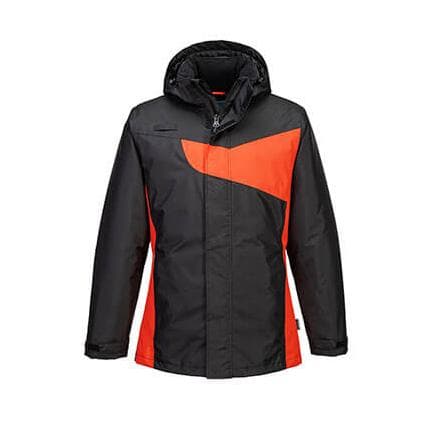 PORTWEST PW260BDRM - Veste Hiver PW2 Noir/Rouge