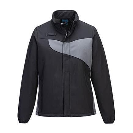 PORTWEST PW278BZRXS - PW2 Softshell pour femmes (2L) Noir/ Zoom Gris