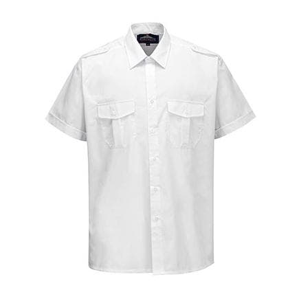 PORTWEST S101WHR165 - S101 Chemise Pilote M/C Blanc