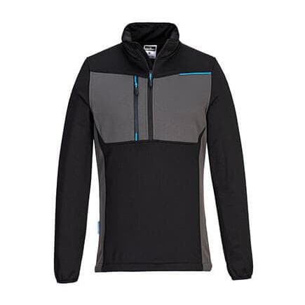 PORTWEST T755BKRM - Sweat semi-zippé WX3 Noir