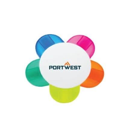 PORTWEST Z471WHR - Portwest Surligneur Solide 5 Couleurs Blanc