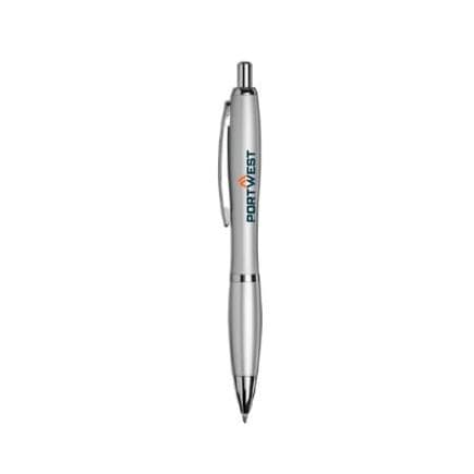 PORTWEST Z473SIR - Stylo bille en métal argenté Portwest