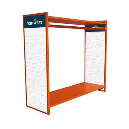 PORTWEST Z601ORR - Grand stand autoportant L1,5m x L,5m x H1,4m orange