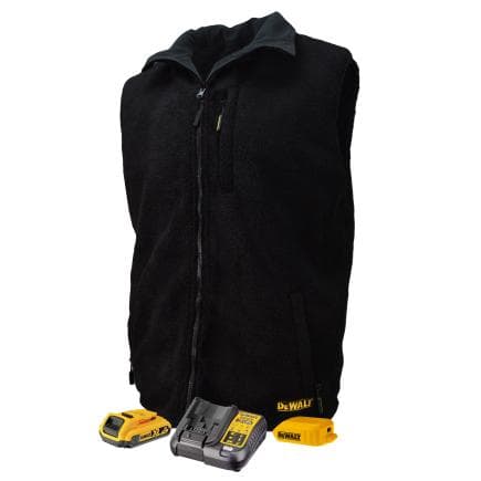 RADIANS DCHV086BD1-M EU - Dewalt gilet polaire réversible noir chauffé avec chargeur britannique