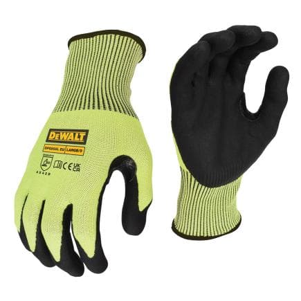 RADIANS DPG855L EU - Dewalt gants de coupe D haute visibilité
