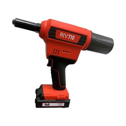 RIVIT 6351700 - Riveteuse sans fil 18V pour rivets jusqu’à Ø 4,8 (avec batterie 2,0 Ah et chargeur de batterie)