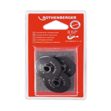ROTHENBERGER 055054D - Roue de coupe pour coupe-tube Rocut/Automatik Taille 2 (3 pcs)