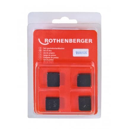 ROTHENBERGER 070832X - Cuirs filetés BSPT R (4 pcs.)