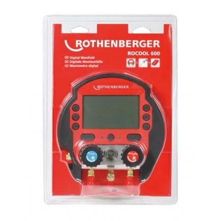 ROTHENBERGER 1000000569 - Manomètre digital Rocool 600 sous blister avec thermomètre