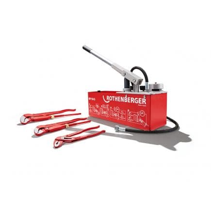 ROTHENBERGER - Pompe d'essai RP 50-S avec jeu de pinces
