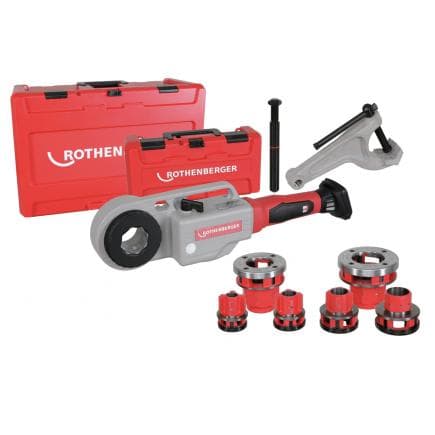 ROTHENBERGER 1000003388 - Supertronic 2000 E avec peignes BSPT R 1/2 "-2" avec adaptateur Rofix sans batterie et chargeur