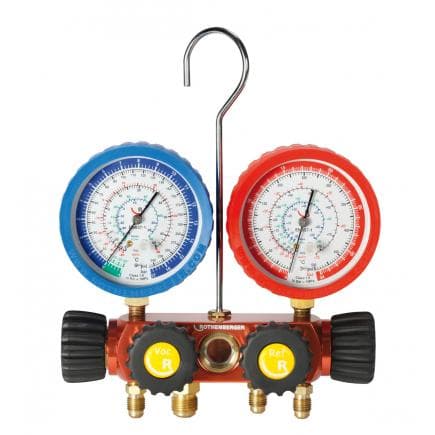 ROTHENBERGER 170606 - Coffret manomètre 4 voies R410A et R32